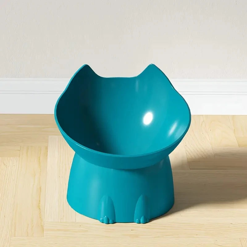 Elevated Cat Bowl – Anti-Tip, Tilted Feeding Dish