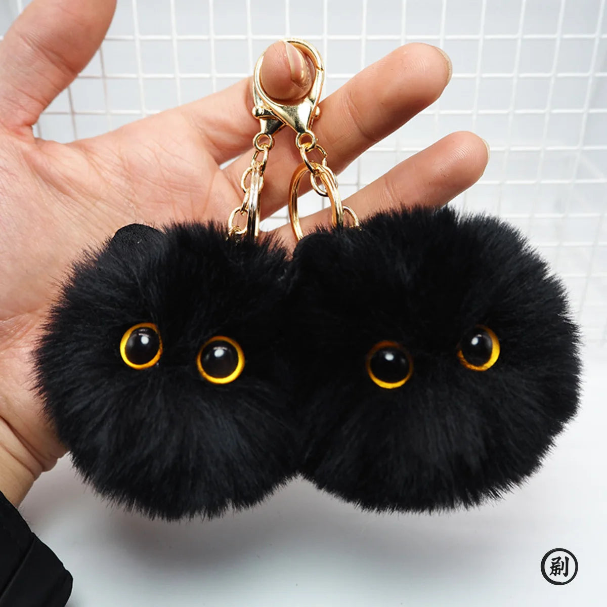 Cute Plush Cat Keychain – Cartoon Doll Pendant for Bags & Gifts