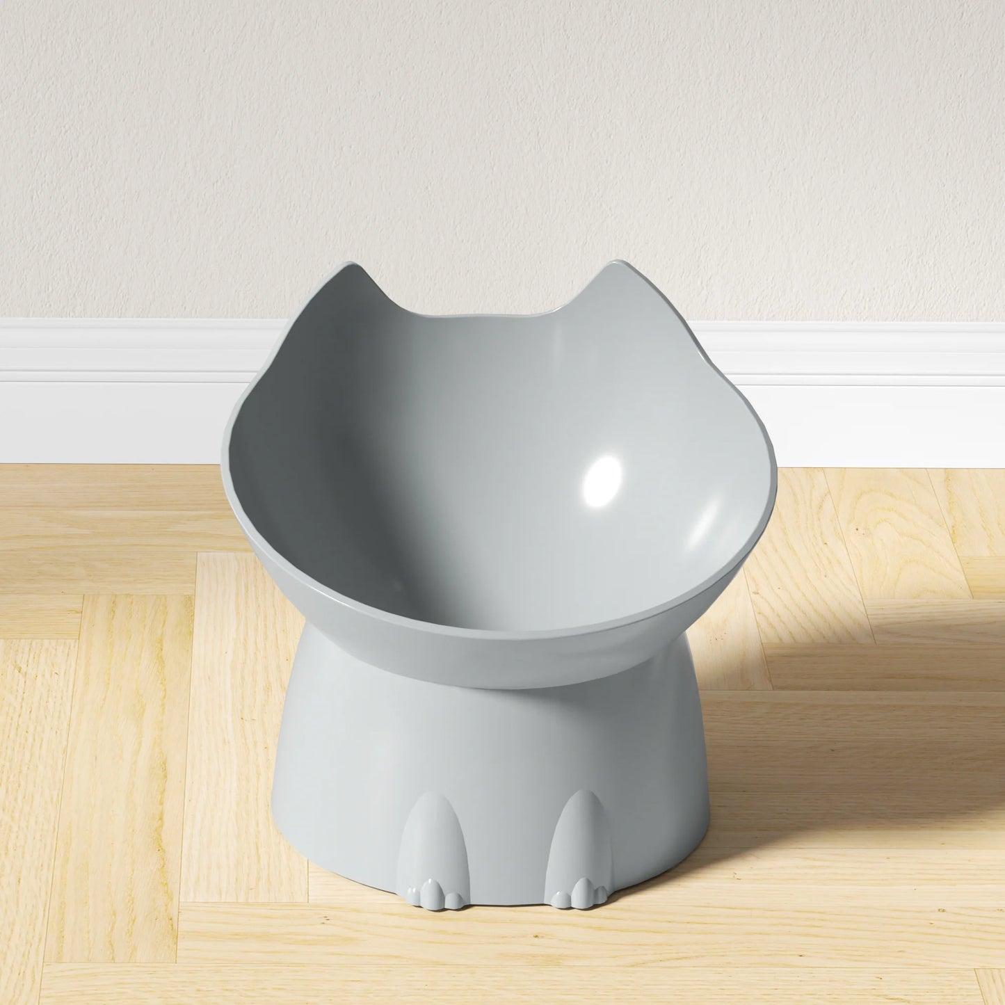 Elevated Cat Bowl – Anti-Tip, Tilted Feeding Dish