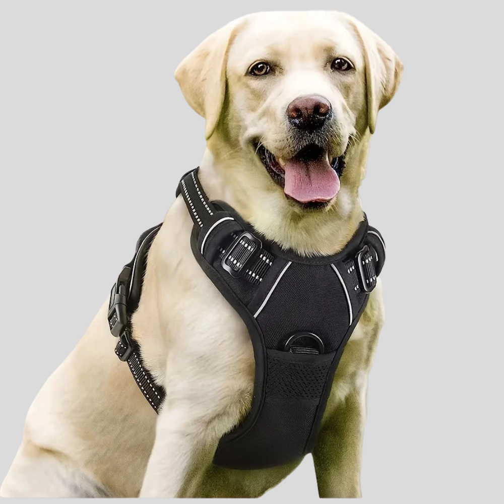 No Pull Dog Harness Front Clip Heavy Duty Reflective Easy Control Handle for Large Dog Walking