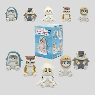 Mofusand Marine Cats Blind Box – Cute Octopus, Penguin & Otter Action Figures for Kids & Collectors