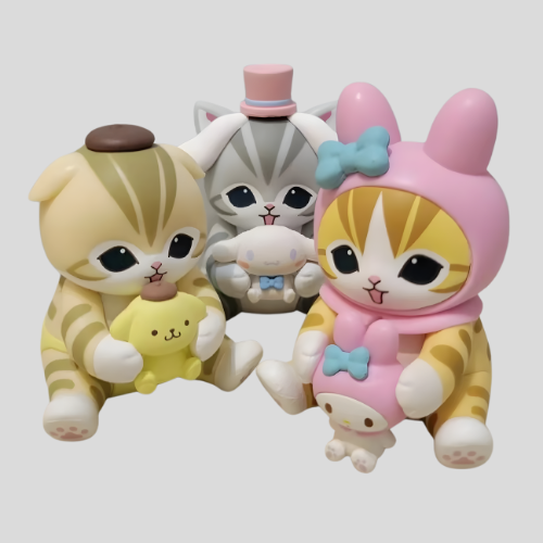 Mofusand Shark Cat Blind Box – Ugly Fish Vinyl Toy Display Figure for Collectors & Gifts