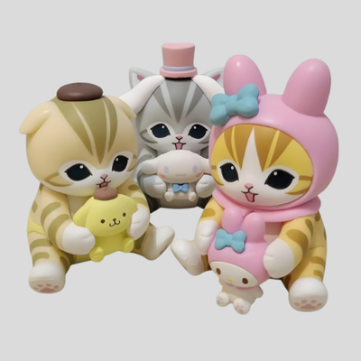 Mofusand Shark Cat Blind Box – Ugly Fish Vinyl Toy Display Figure for Collectors & Gifts