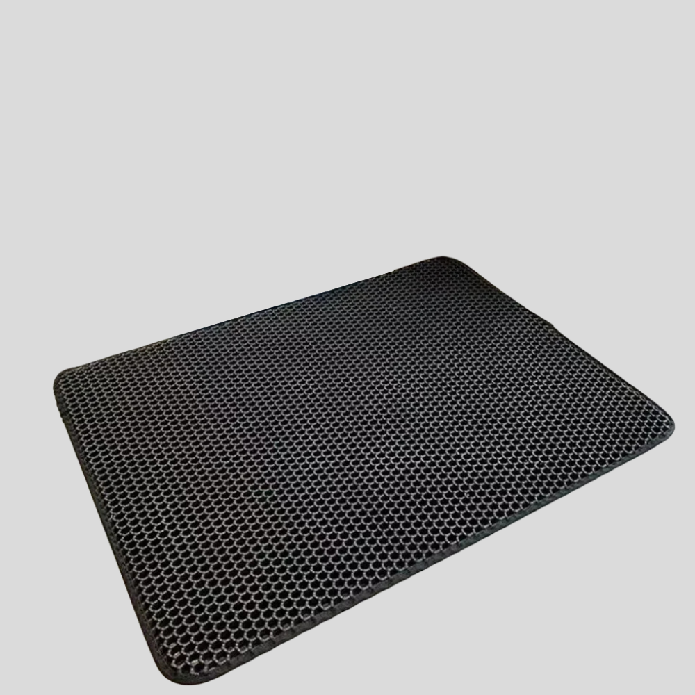 Fetch & Fancy Double-Layer Waterproof Cat Litter Mat – Non-Slip, Washable EVA Trapping Pad for Cats & Small Dogs