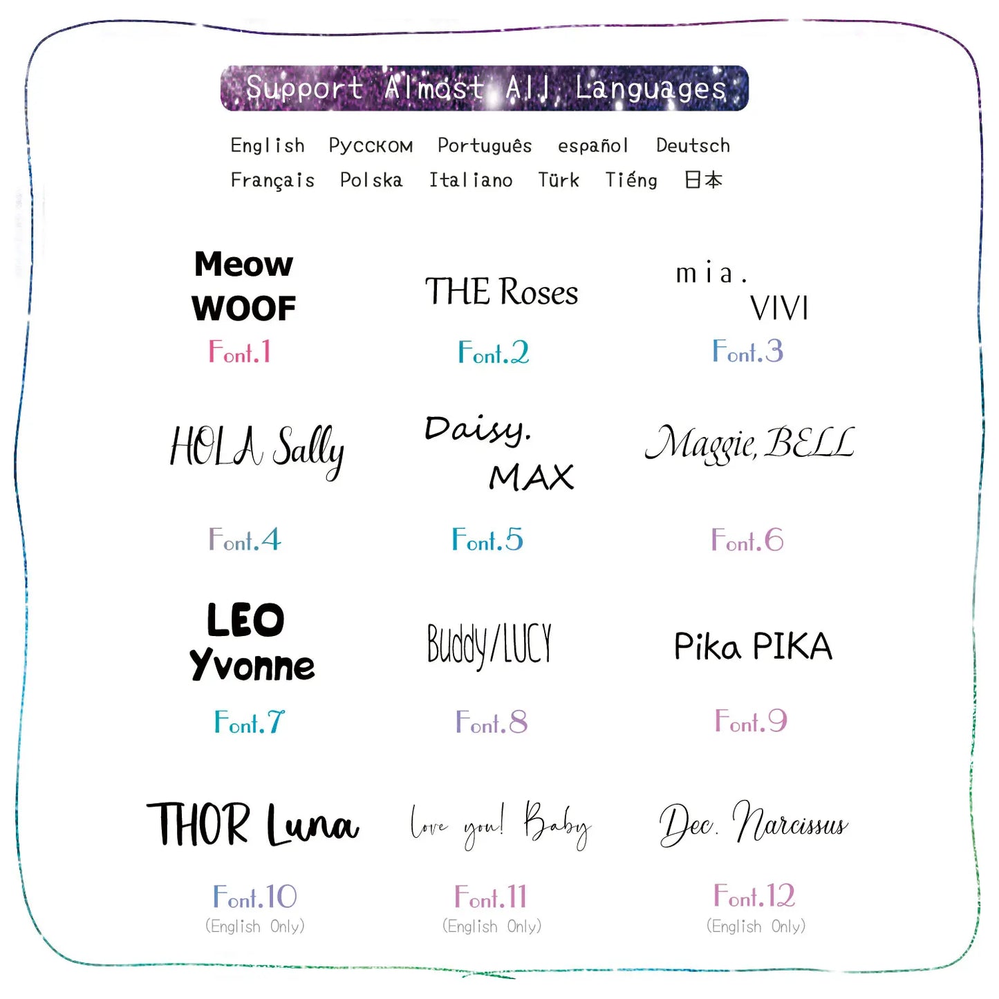 Custom Engraved Pet ID Tag – Collar Charm for Dogs & Cats