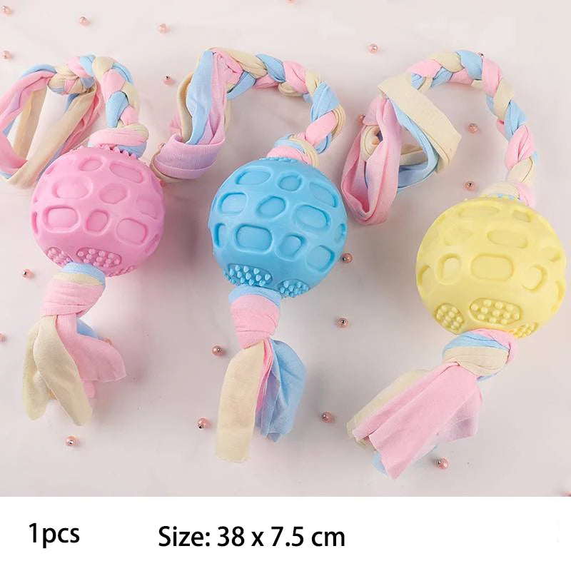 TPR Knot Chew Toy – Bite-Resistant Dog Toy for Small Breeds & Puppy Training