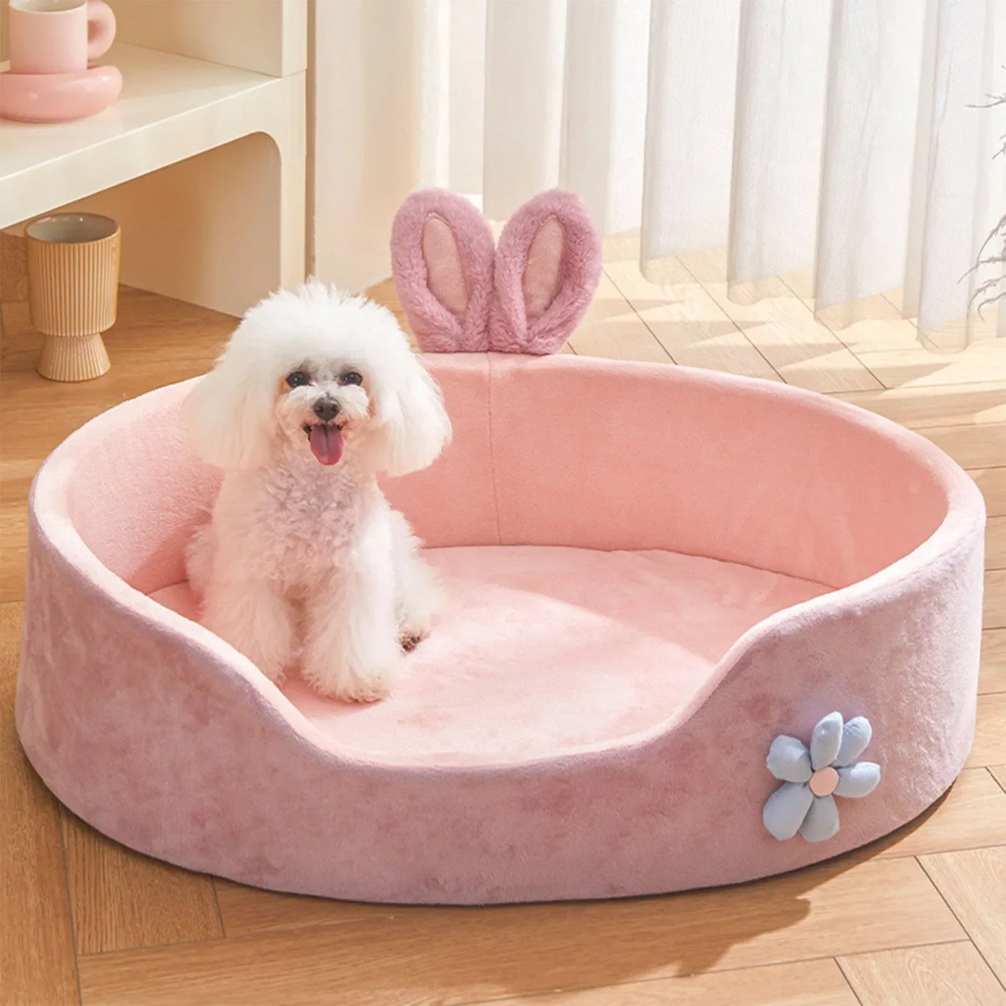 Soft Detachable Pet Bed for Small Dogs & Cats
