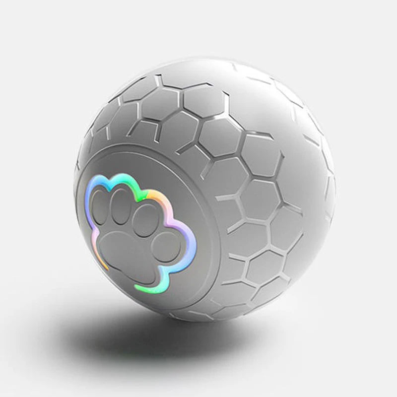 Fetch & Fancy Smart Interactive Dog Toy Ball – USB Rechargeable, Automatic Rolling & Bouncing with RGB Lights for Cats & Puppies