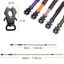 Reflective Shock-Absorbing Dog Leash – Tactical Bungee Lead with Car Seatbelt Clip for Large Dogs