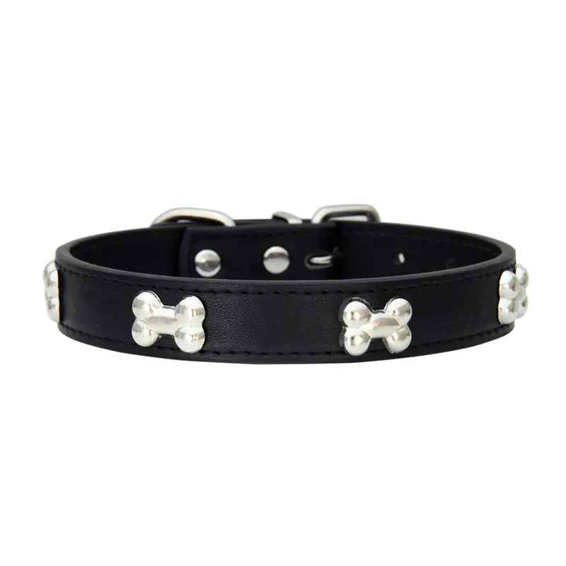 Bone Leather Pet Collar