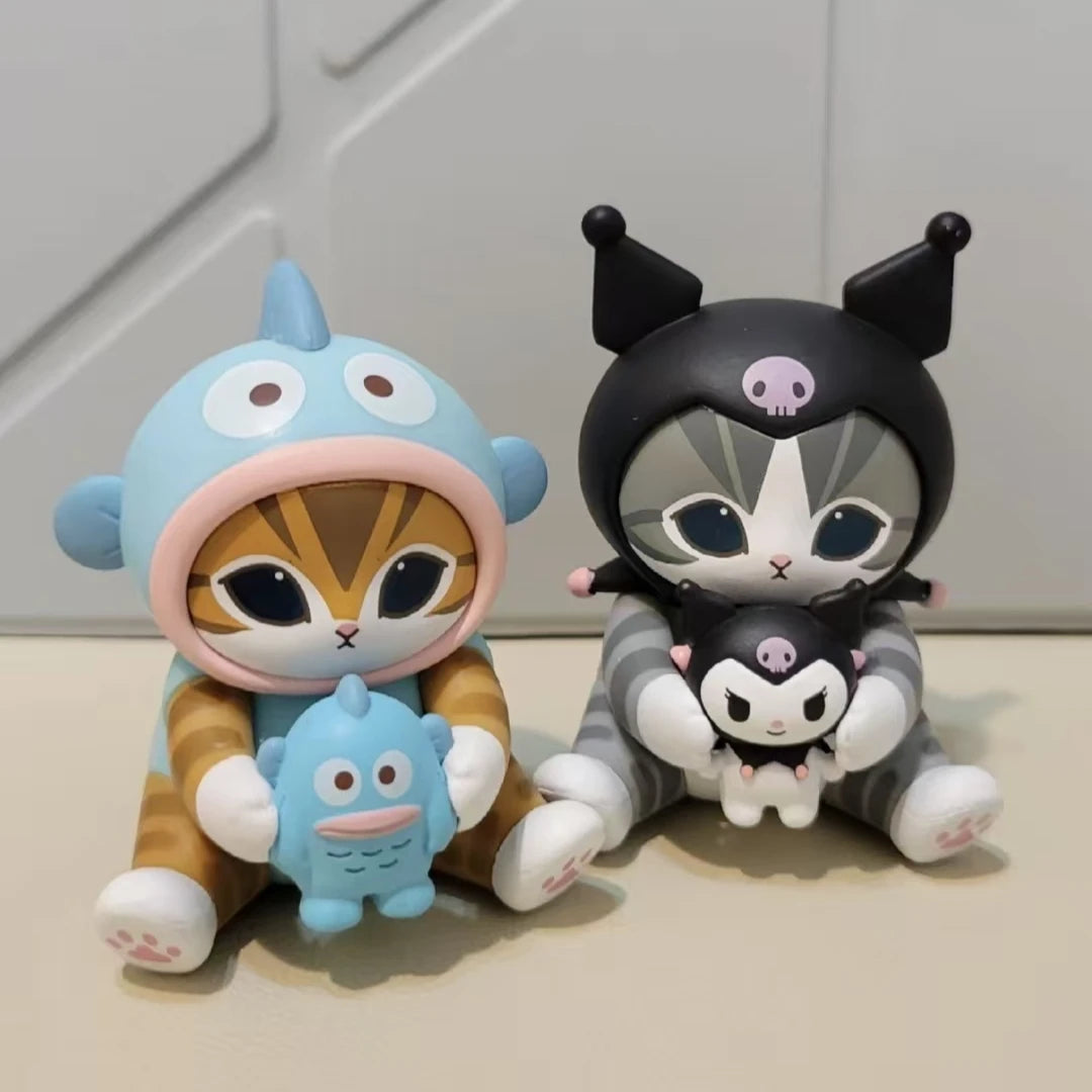 Mofusand Shark Cat Blind Box – Ugly Fish Vinyl Toy Display Figure for Collectors & Gifts
