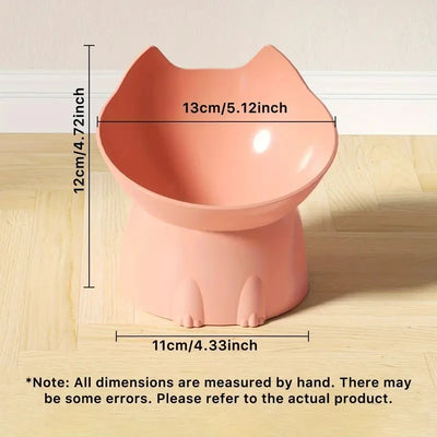 Elevated Cat Bowl – Anti-Tip, Tilted Feeding Dish