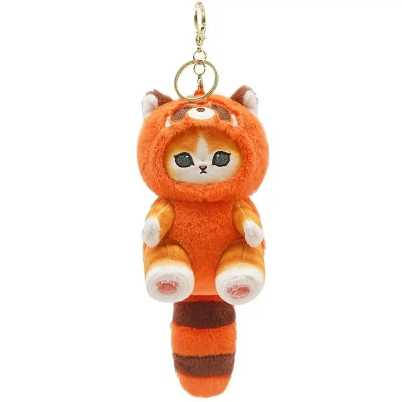 Kawaii Mofusand Shark Cat Keychain – Cartoon Pendant for Bags, Dolls & Decor