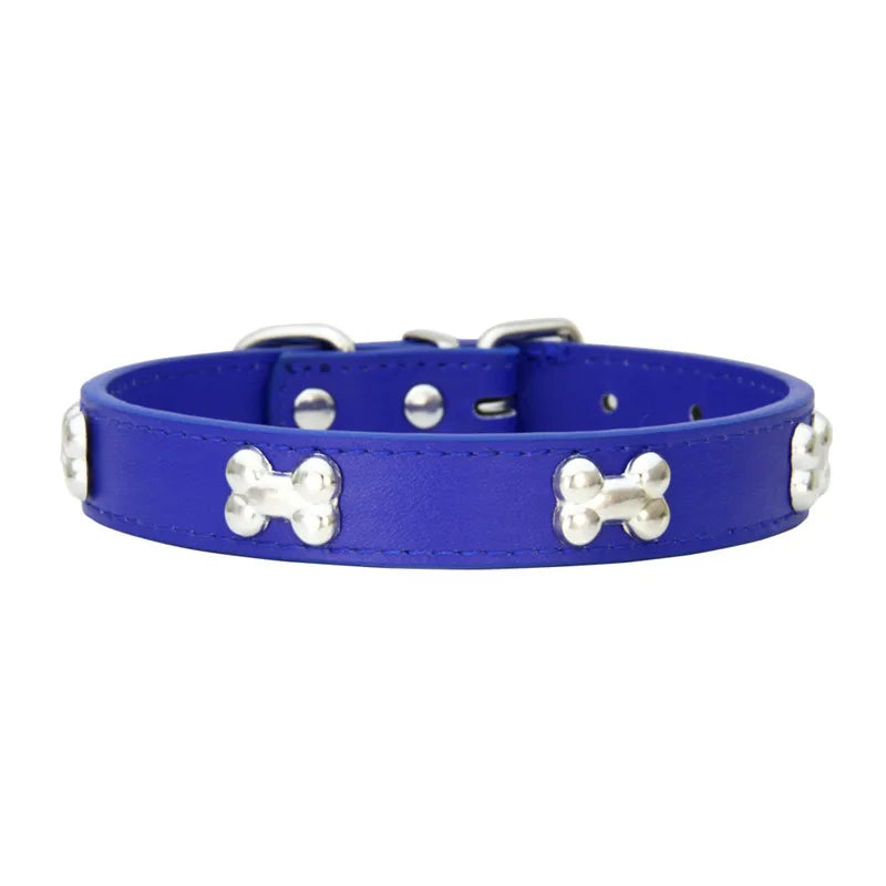 Bone Leather Pet Collar