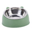 Creative Inclined Cat Bowl – Stainless Steel Feeder for Kittens & Puppies