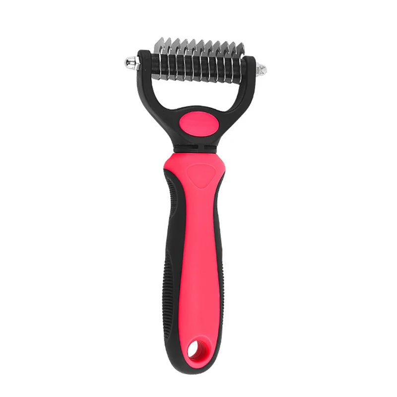 Professional Pet Deshedding Brush – Hair Remover & Knot Cutter for Dogs & Cats