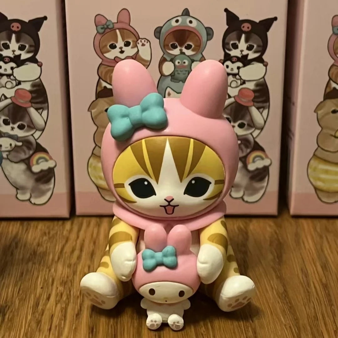 Mofusand Shark Cat Blind Box – Ugly Fish Vinyl Toy Display Figure for Collectors & Gifts