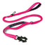 Reflective Shock-Absorbing Dog Leash – Tactical Bungee Lead with Car Seatbelt Clip for Large Dogs