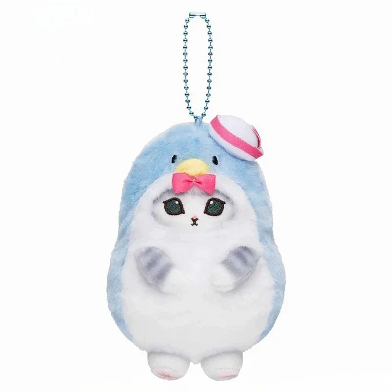 Kawaii Mofusand x Sanrio Plush Keychain – Hello Kitty, Kuromi & Hanyodon Backpack Pendant