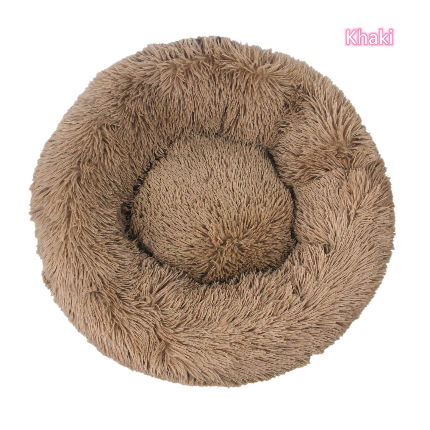 Super Soft Plush Cat Bed – Washable Donut Bed for Deep Sleep & Calming Comfort