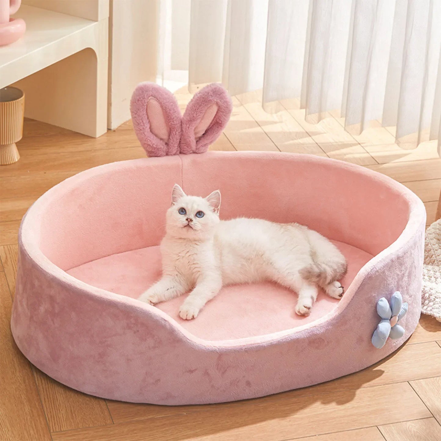 Soft Detachable Pet Bed for Small Dogs & Cats