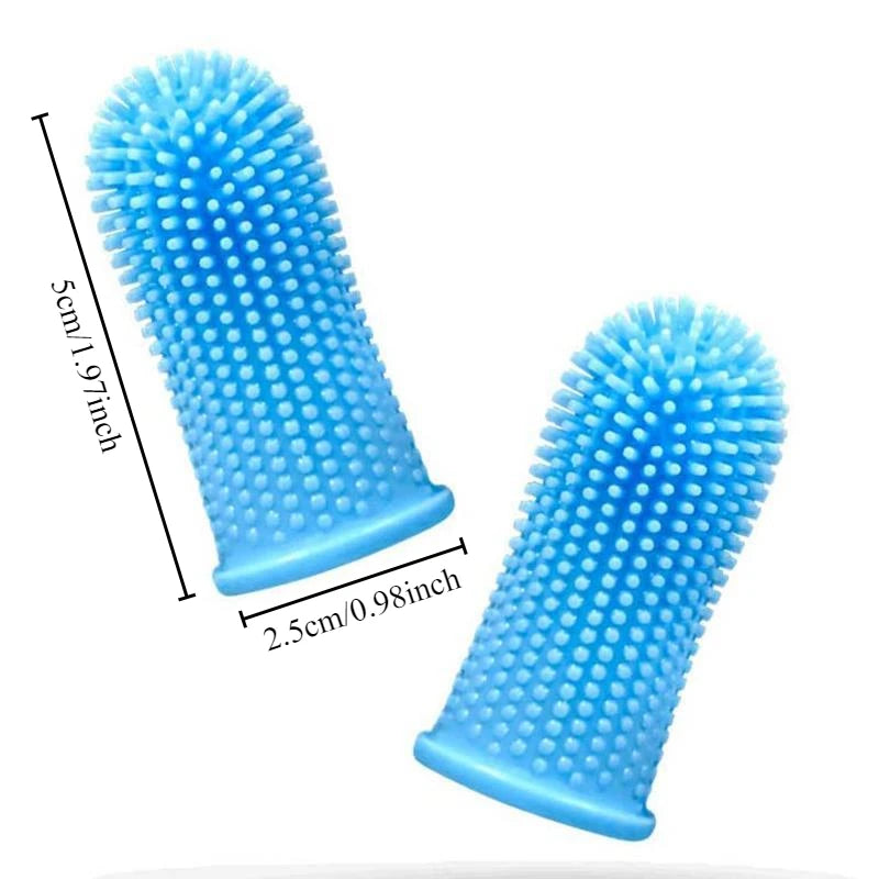 Fetch & Fancy Super Soft Silicone Pet Finger Toothbrush – Gentle Teeth Cleaning & Breath Care for Dogs & Cats