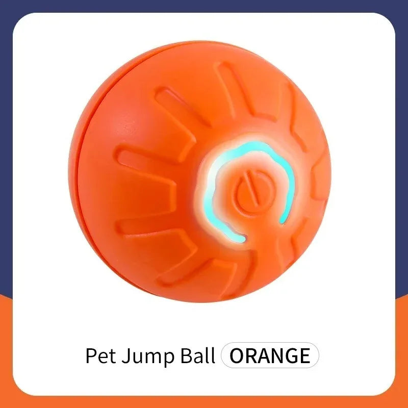 Fetch & Fancy Smart Interactive Dog Toy Ball – USB Rechargeable, Automatic Rolling & Bouncing with RGB Lights for Cats & Puppies