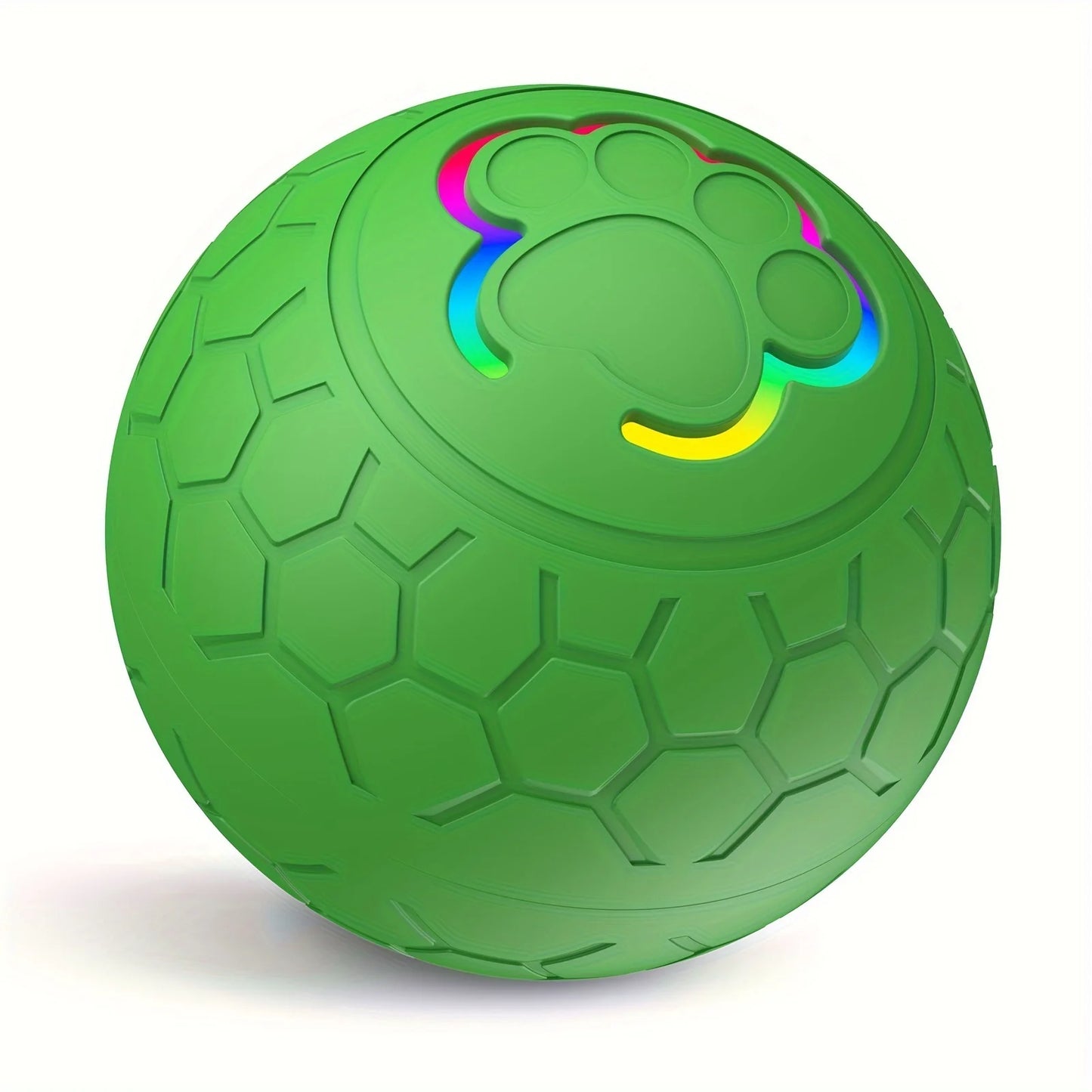 Fetch & Fancy Smart Interactive Dog Toy Ball – USB Rechargeable, Automatic Rolling & Bouncing with RGB Lights for Cats & Puppies