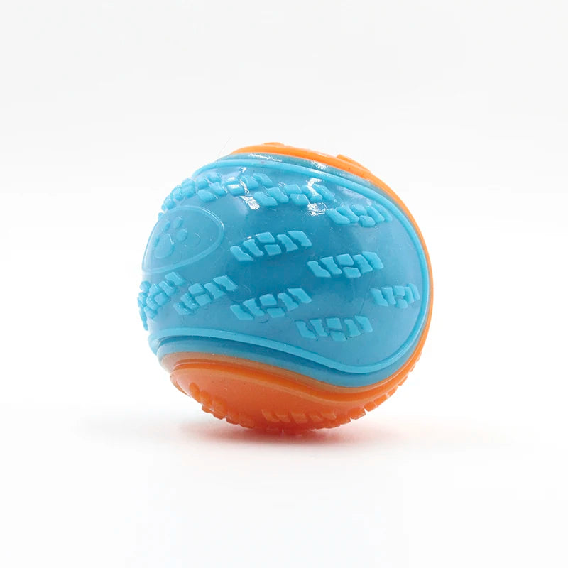 Fetch & Fancy TPR Squeaky Chew Ball – Interactive Dog Toy for Teeth Cleaning, Bite Resistance, and Mental Enrichment