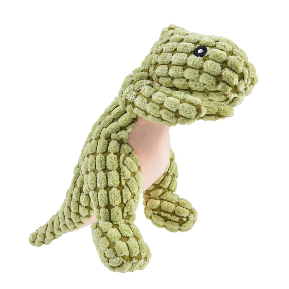 Fetch & Fancy Plush Dinosaur Pet Toy – Interactive Chew Toy for Dogs, Puppies, and Cats, Soft Stuffed Pet Supplies for Small Breeds