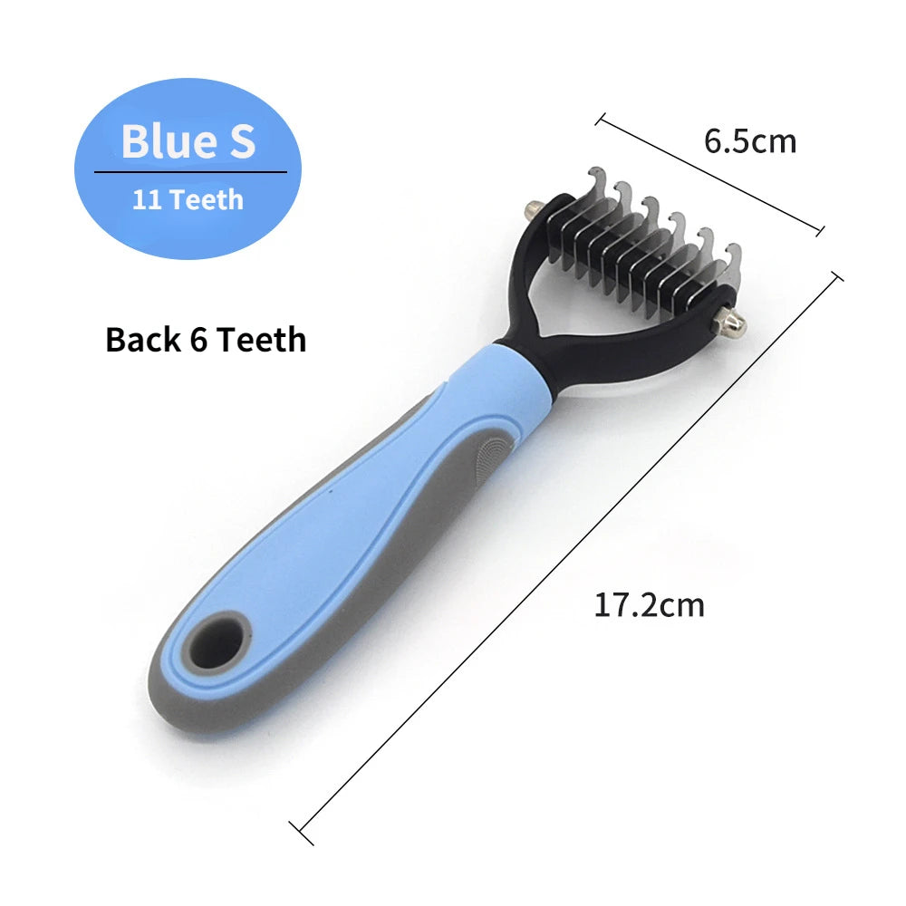 Professional Pet Deshedding Brush – Hair Remover & Knot Cutter for Dogs & Cats